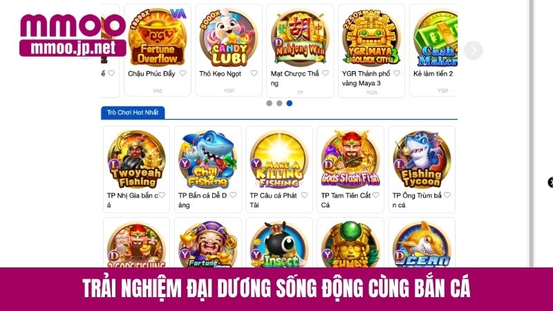 Trải nghiệm đại dương sống động cùng bắn cá